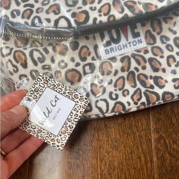 Brighton Wild Cat Love Belt Bag Leopard Cheetah Animal Print Sling Bag Crossbody - Picture 3 of 6